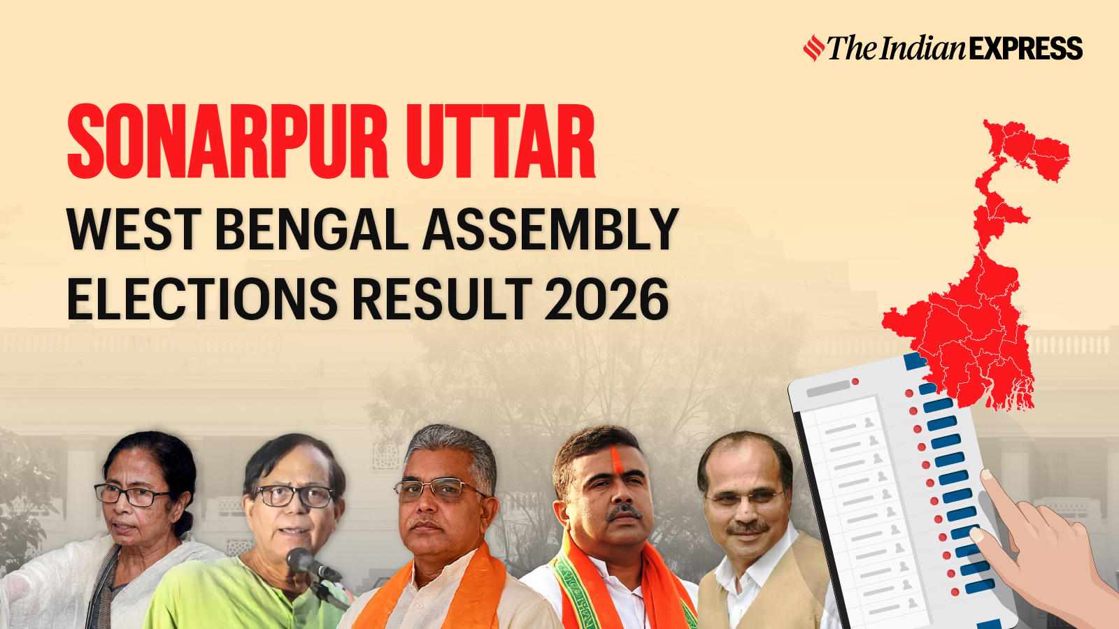 Sonarpur Uttar Assembly Election Result 2026 Live: Debasish Dhar of BJP is leading