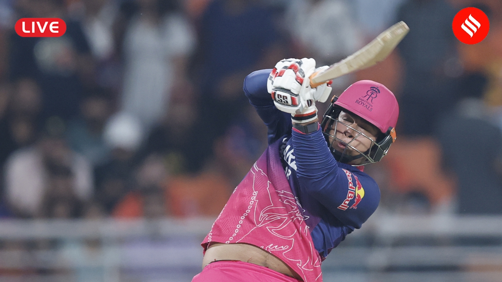 SRH vs RR IPL 2026 Eliminator Live Score​ Updates: Sooryavanshi has broken the Gayle's record for most sixes in an IPL season. (BCCI/Creimas Photo)