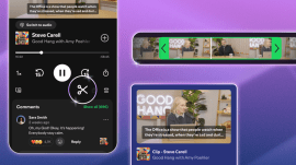 Spotify introduced Podcast Clips, a new feature that allows users to save and share specific moments from podcast episodes. (Image: Spotify)