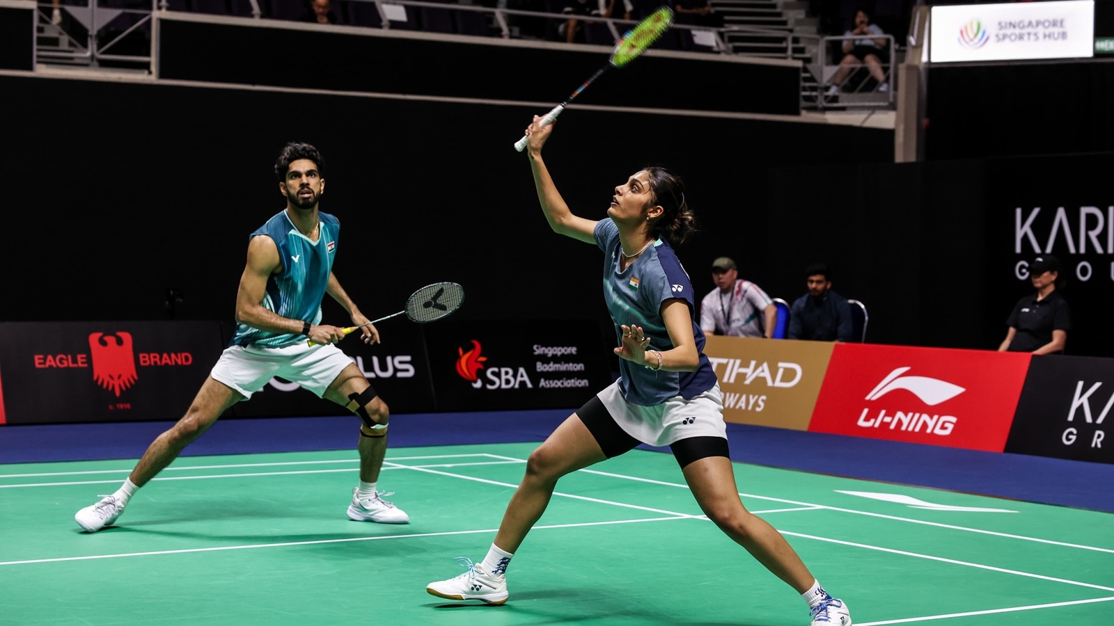 Tanisha-Dhruv serve up treat, beat Yuta Watanabe-Maya Taguchi at Singapore Open Tanisha-Dhruv serve up treat, beat Yuta Watanabe-Maya Taguchi at Singapore Open