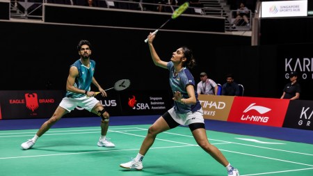 On Thursday, at the Super 750, Tanisha and Dhruv lost the opening set, before sensationally bouncing back to beat Watanabe and Maya Taguchi 8-21, 21-17, 21-16 and reach the quarterfinals. (Badminton Photo)