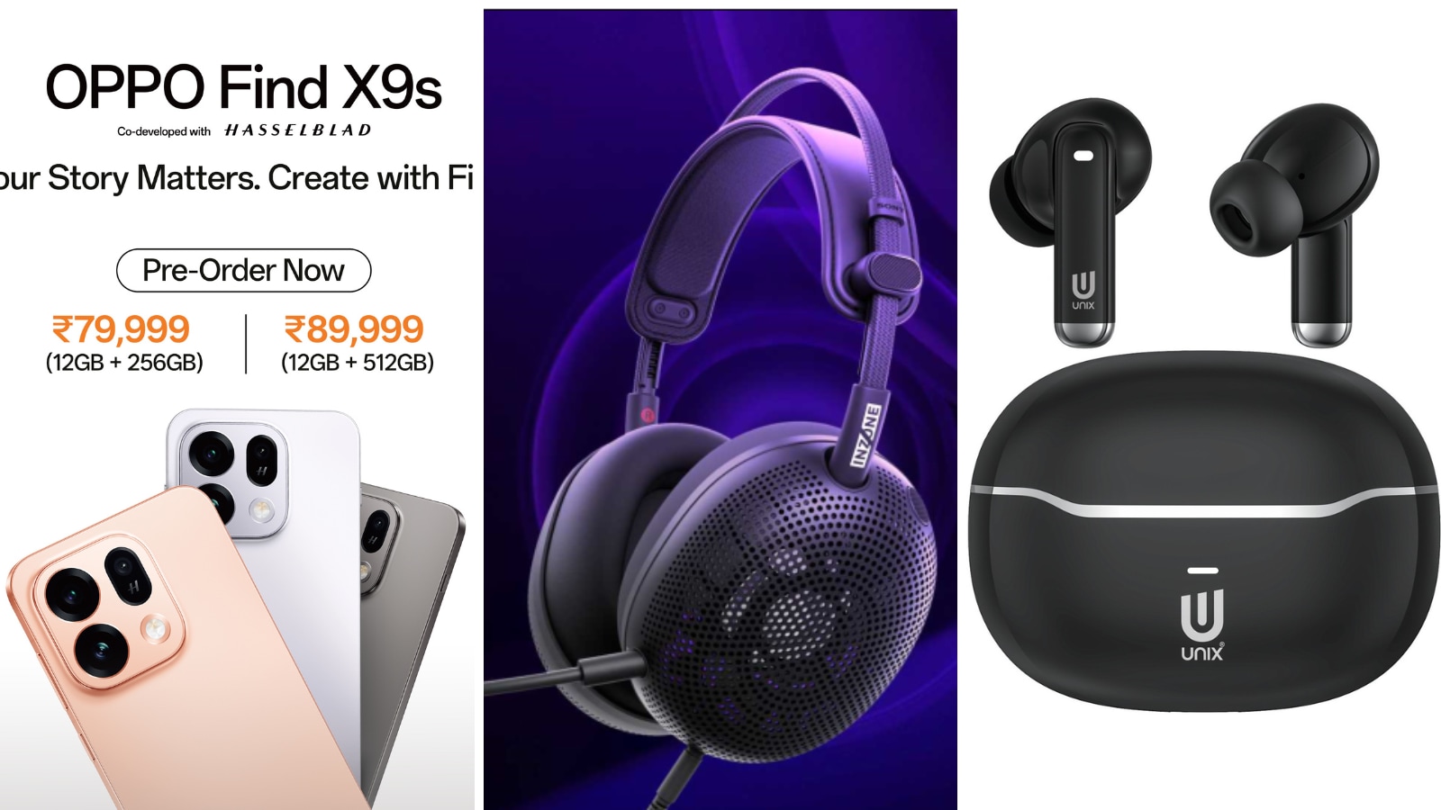 Tech launches today (May 21, 2026): OPPO Find X9 series, Airbuds Z1 RUZO TWS earbuds, and more