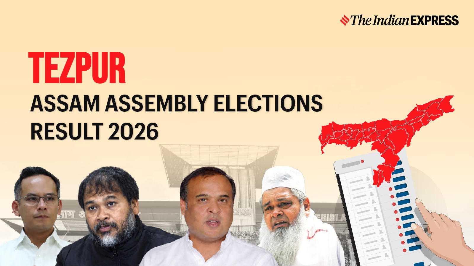 Tezpur Assembly Election Result 2026 LIVE: Winner, Vote Share and Party-wise Trends