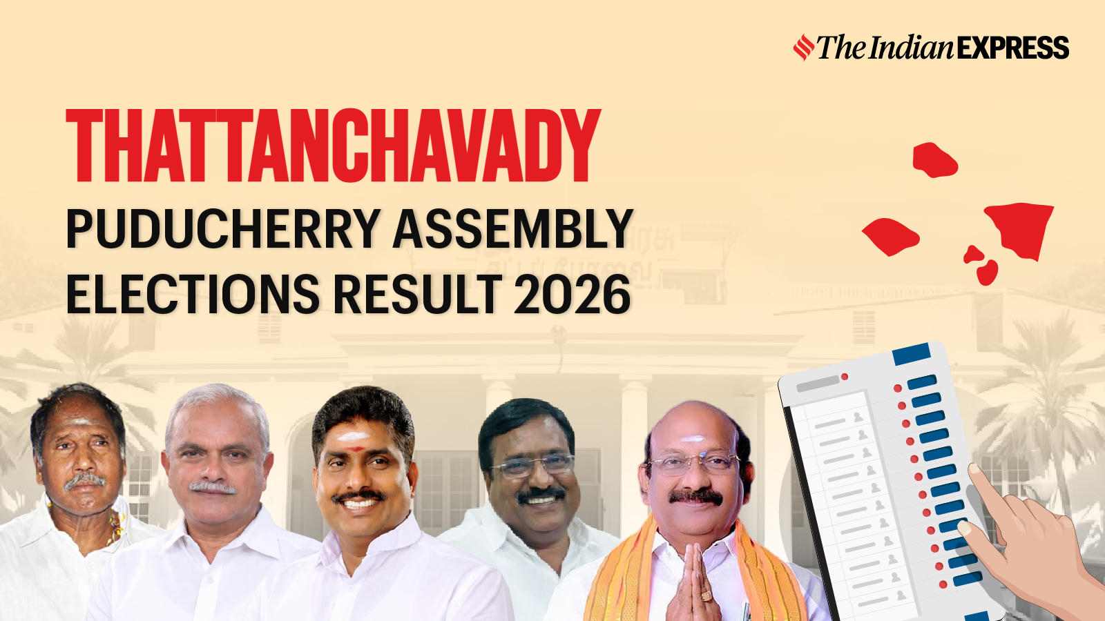 Thattanchavady Assembly Election Result 2026 LIVE: Winner, Vote Share and Party-wise Trends
