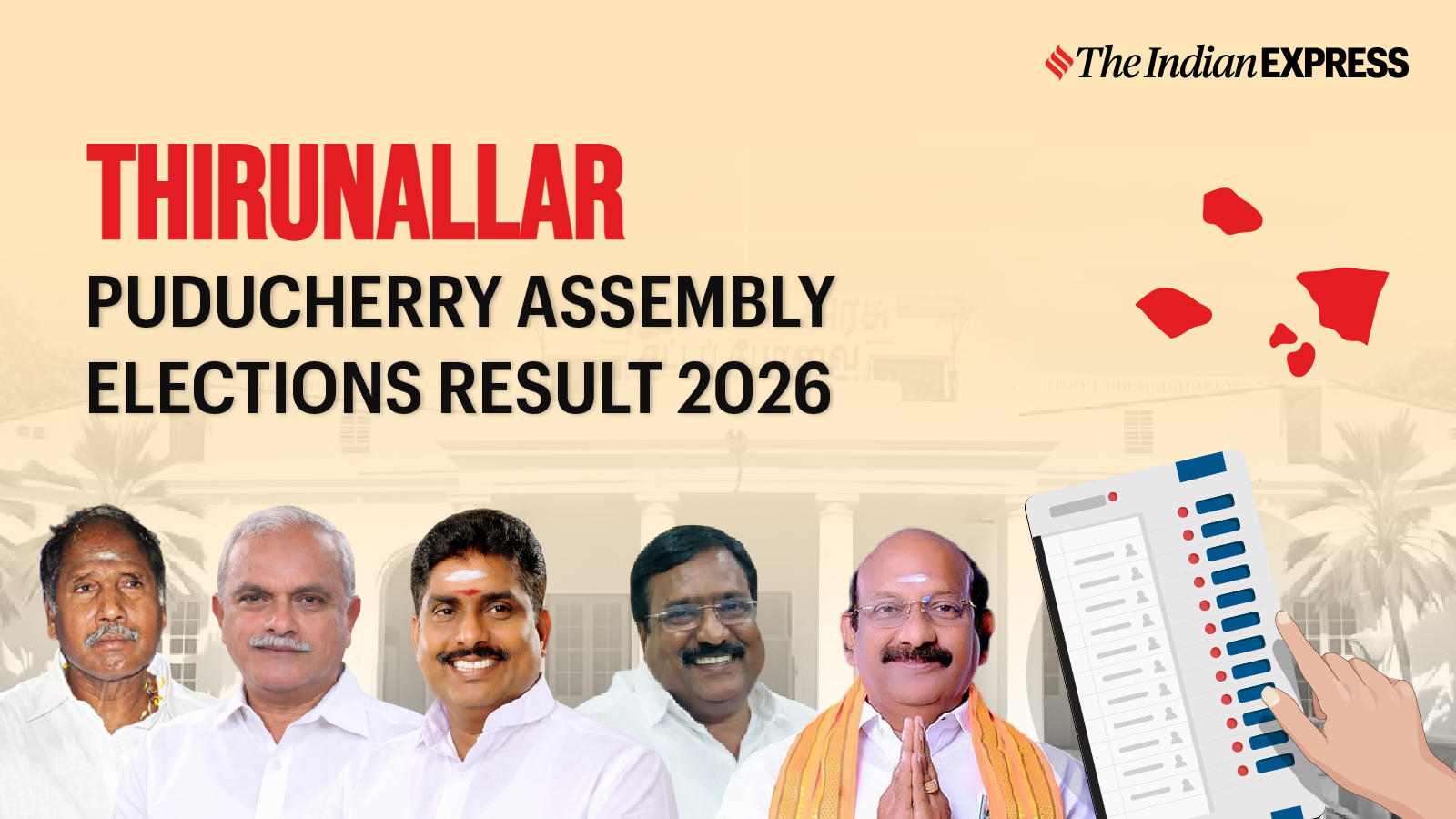 Thirunallar Assembly Election Result 2026 LIVE: Winner, Vote Share and Party-wise Trends