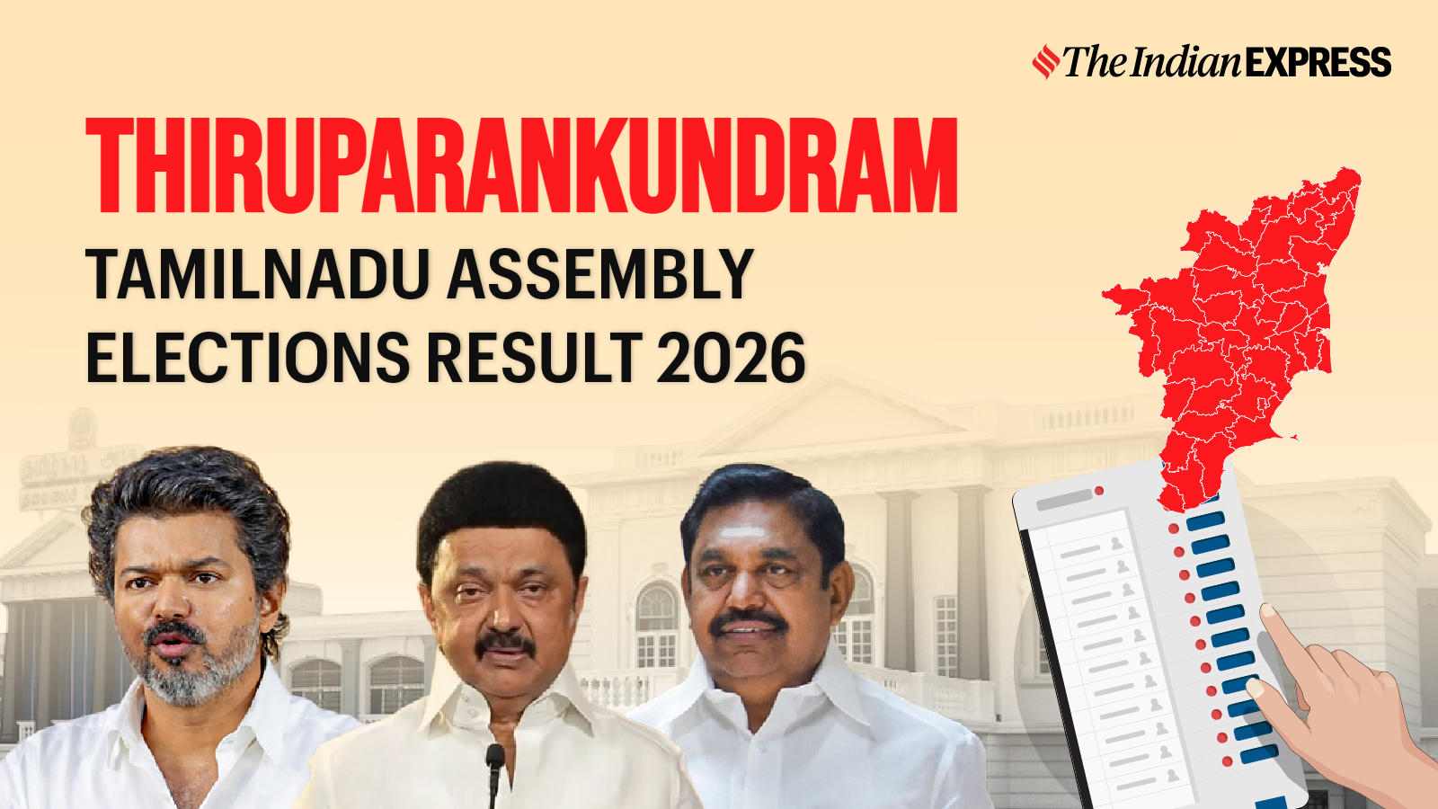 Thiruparankundram Assembly Election Result 2026 LIVE: Winner, Vote Share and Party-wise Trends