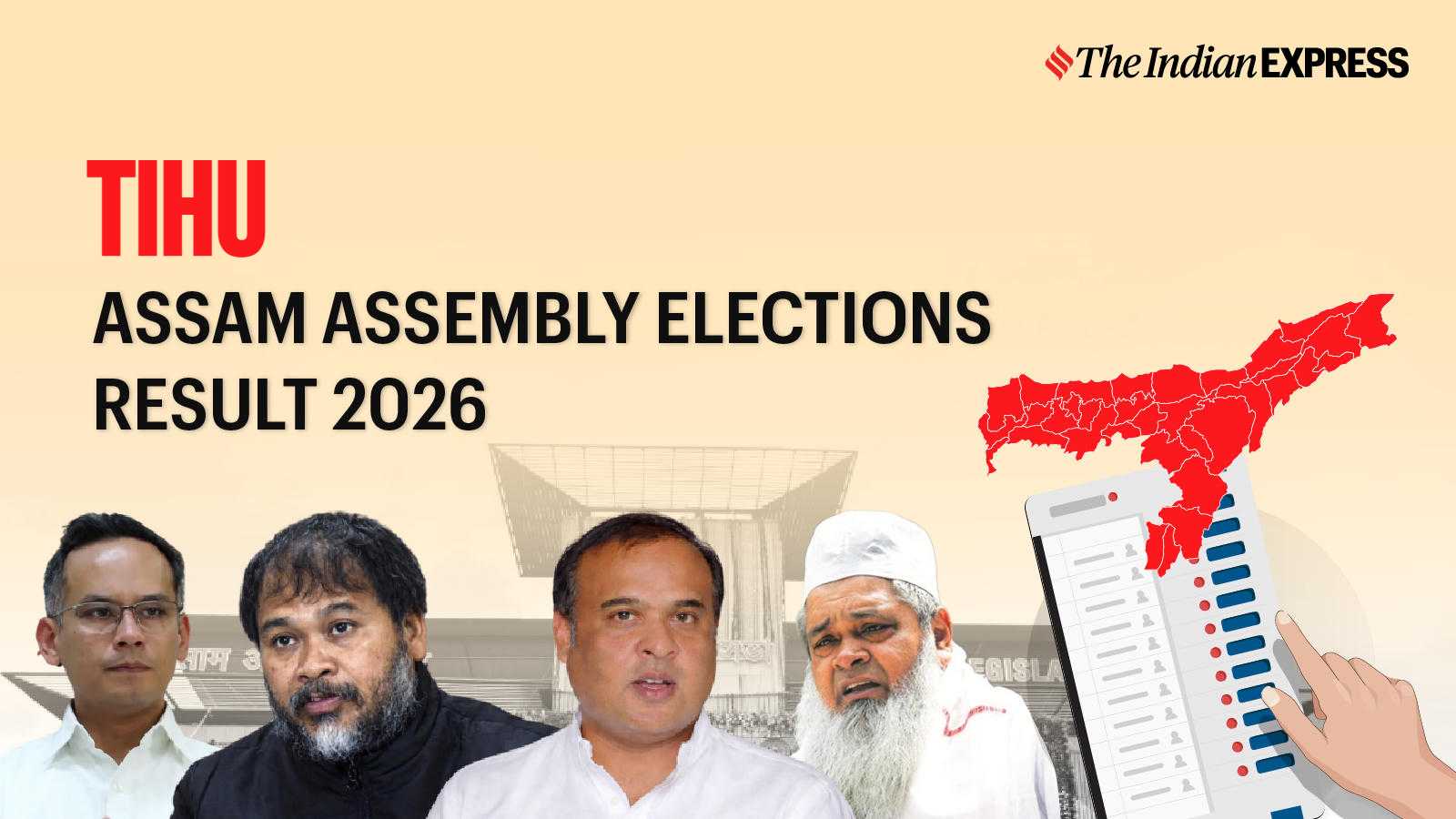 Tihu Assembly Election Result 2026 LIVE: Winner, Vote Share and Party-wise Trends