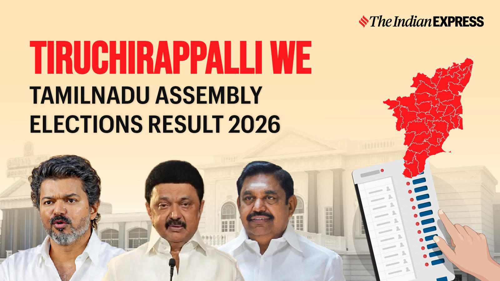 Tiruchirappalli (West) Assembly Election Result 2026 LIVE: Winner, Vote Share and Party-wise Trends