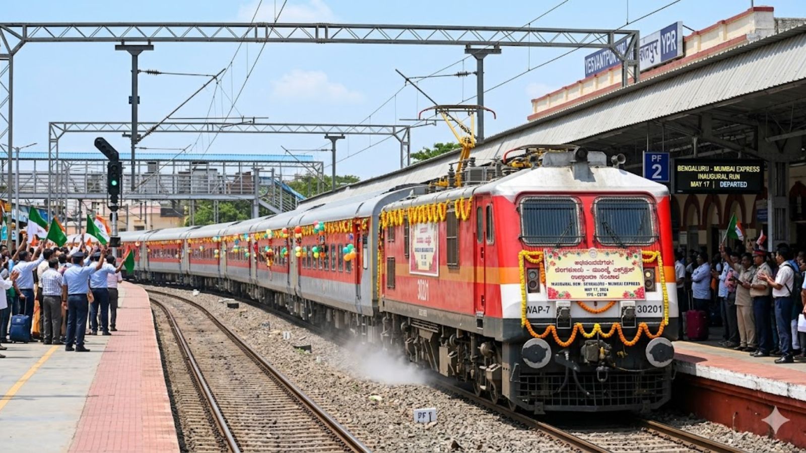 The new Bengaluru-Mumbai Express train will begin its inaugural run on May 17