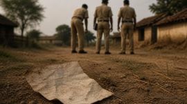They had found a suicide note in his pocket wherein he had admitted to killing his wife and child six months ago and claimed that he was taking the extreme step.