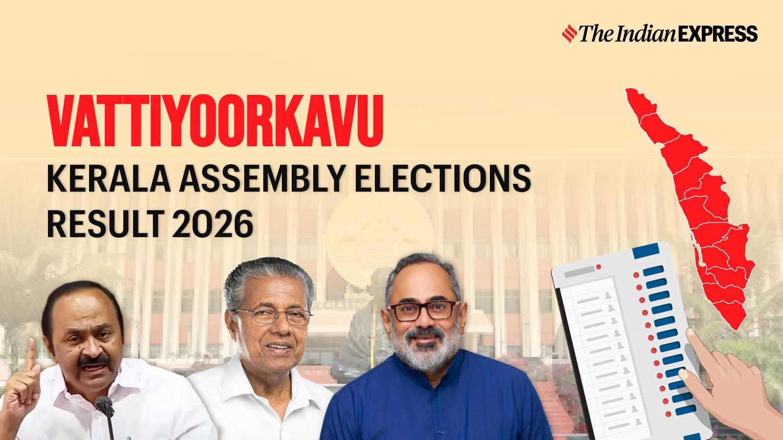 Vattiyoorkavu Assembly Election Result 2026 LIVE: Winner, Vote Share and Party-wise Trends