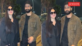 Vicky Kaushal-Katrina Kaif spotted at Mumbai airport