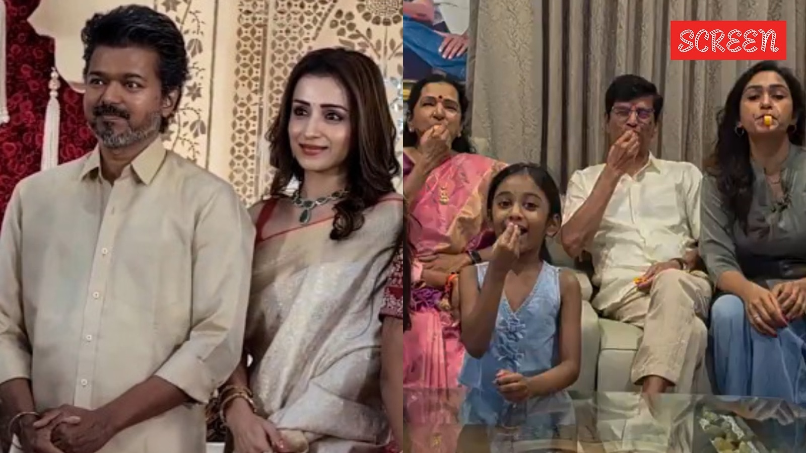Trisha Krishnan arrives at Vijay’s home as TVK nears historic win; family celebrates with ‘whistle’ party
