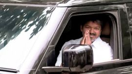 By evening, Vijay had already met Governor Rajendra Vishwanath Arlekar and staked claim to form the government