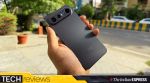 The vivo X300 FE features a minimalist design with sound ergonomics, making it comfortable for single-handed use for a long time. (Image: Bijin Jose/The Indian Express)