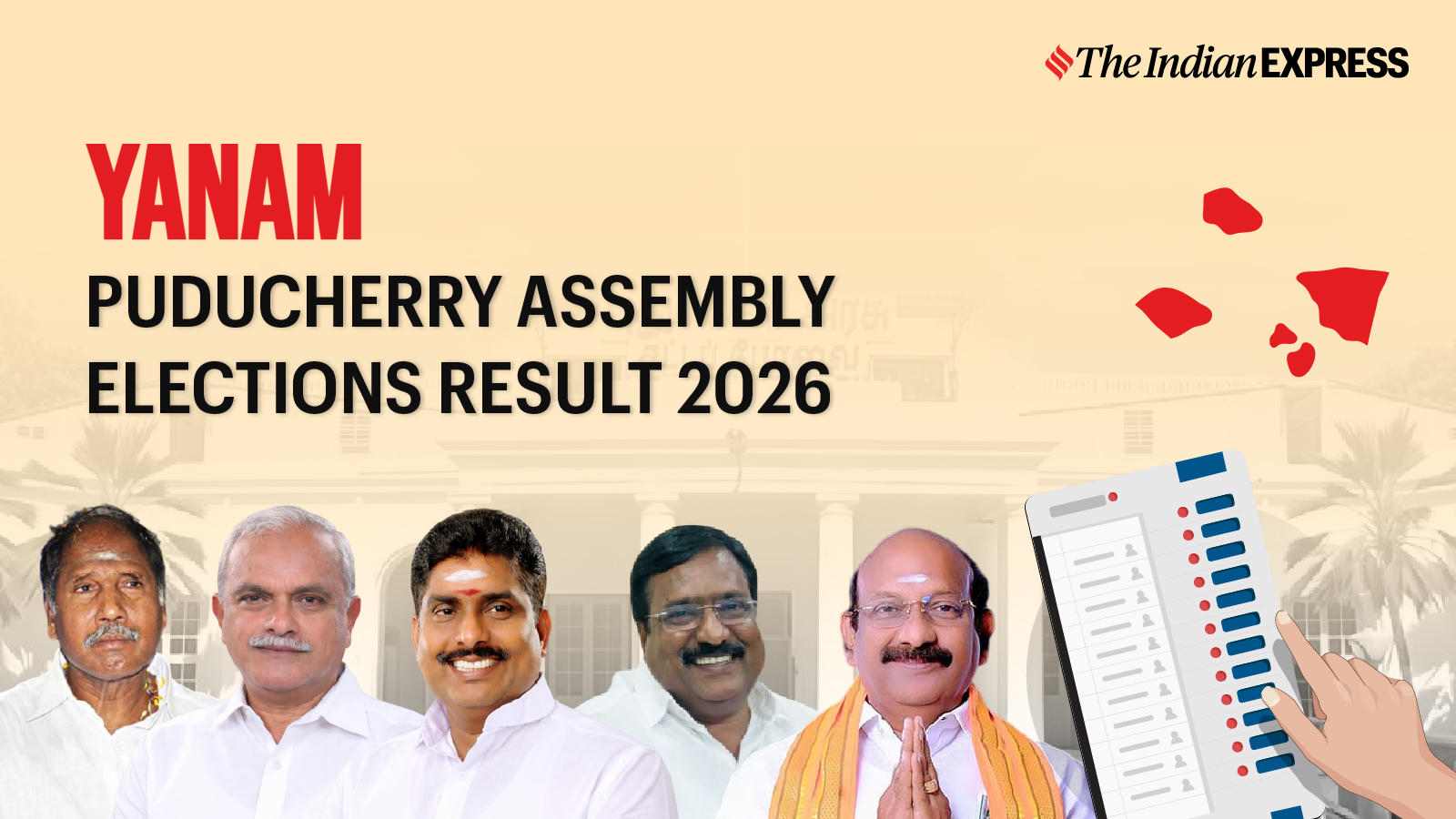 Yanam Assembly Election Result 2026 LIVE: Winner, Vote Share and Party-wise Trends