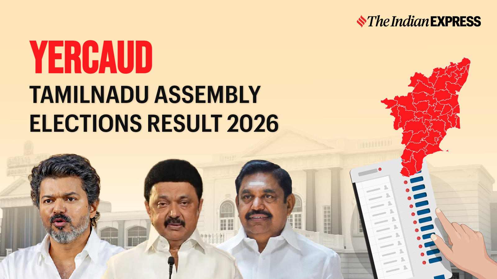 Yercaud Assembly Election Result 2026 LIVE: Winner, Vote Share and Party-wise Trends