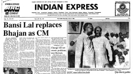 Bansi Lal replaces Bhajan Lal, Bhajan Lal, All India Sikh Students Federation (Kahlon), 40 Years Ago, Pak seeks US aid for F-7, India hit by Chernobyl plume, editorial, Indian express, opinion news, current affairs