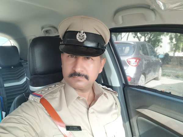 Inspector DB Basiya, former Station House Officer (SHO) Meghaninagar police station, and in-charge of crash site.
