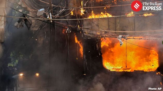 A massive fire broke out in a bed and breakfast hotel in south Delhi's Malviya Nagar on Wednesday, Hauz rani
