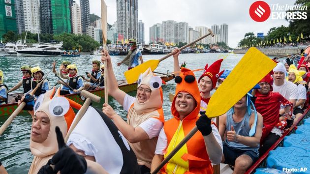 A three-day race in Beijing features men’s, women’s and mixed dragon boat