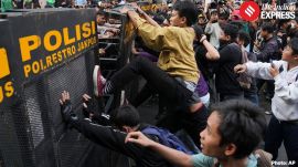 Protesters outlined five key demands, including cuts to what they called wasteful state spending