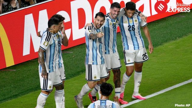 Lionel Messi marked his record sixth World Cup appearance with a hat-trick