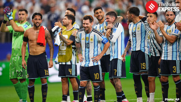 Argentina advanced to the knockout round by winning its first two group games