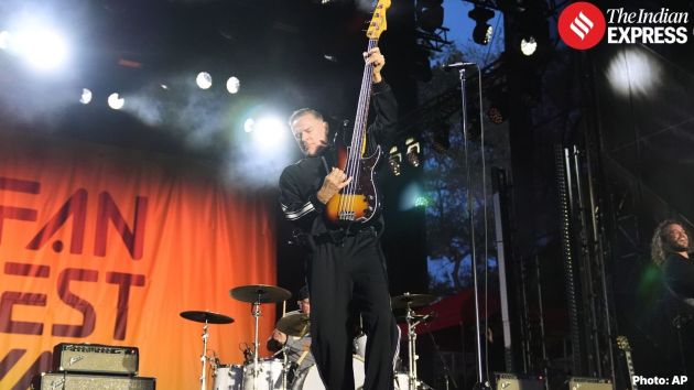 Bryan Adams performs during a countdown concert