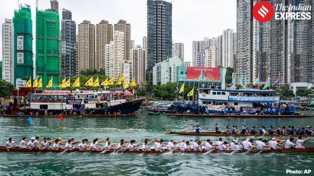 The tradition of dragon boat races was born from the story that people raced out in boats to search for the poet