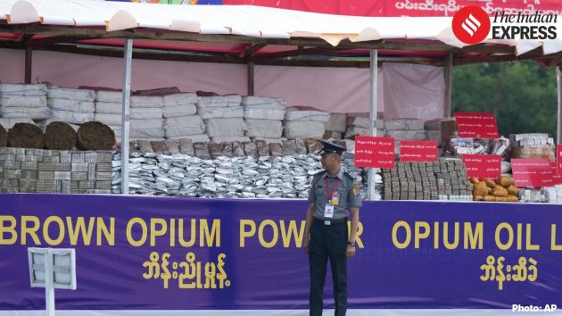 In January, the military government claimed the country's largest-ever seizures of illicit drugs