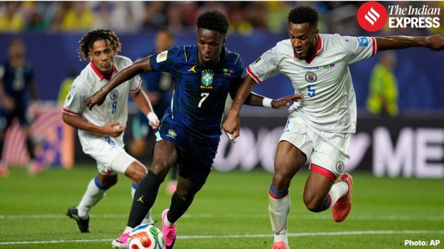 Vinicius Junior also scored in the first half