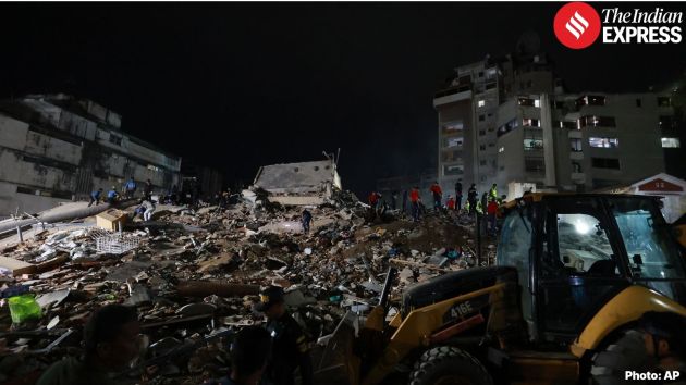 Emergency teams were assessing the extent of the damage