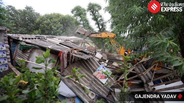 The action was carried out as part of the corporation's ongoing efforts against unauthorised under-construction buildings in the Yamuna floodplain's O-Zone area