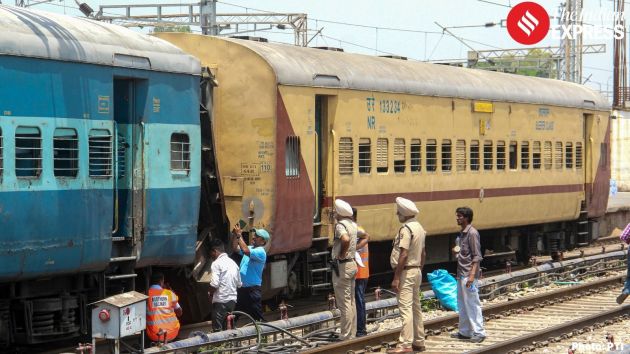 A major tragedy was averted at Ludhiana railway station on Saturday morning when the coupling connecting two coaches of a Katra-bound express train snapped