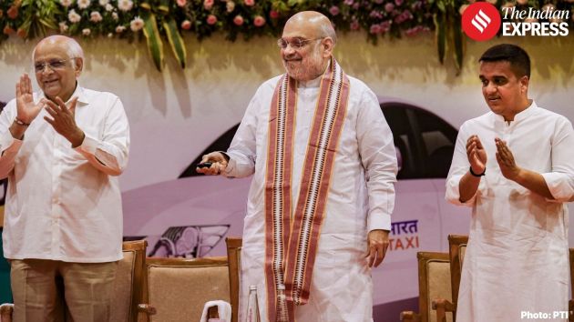Amit Shah launches Bharat Taxi service in Gujarat