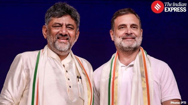 Several top Congress leaders, dignitaries, and invitees were present at the swearing-in