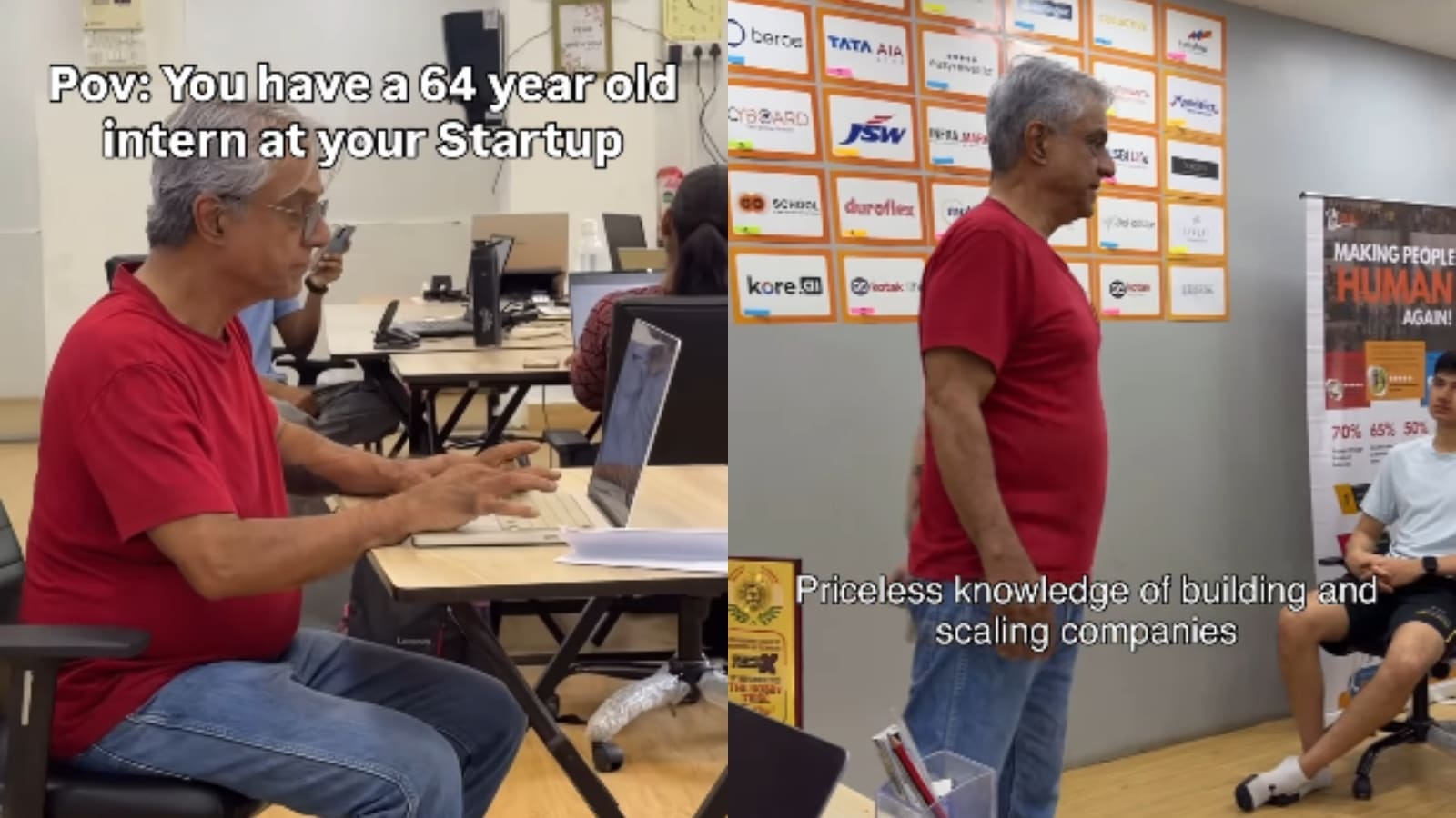 64-year-old intern joins Mumbai start-up; founder says ‘best decision we’ve made’