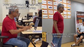 64-year-old intern at Mumbai startup