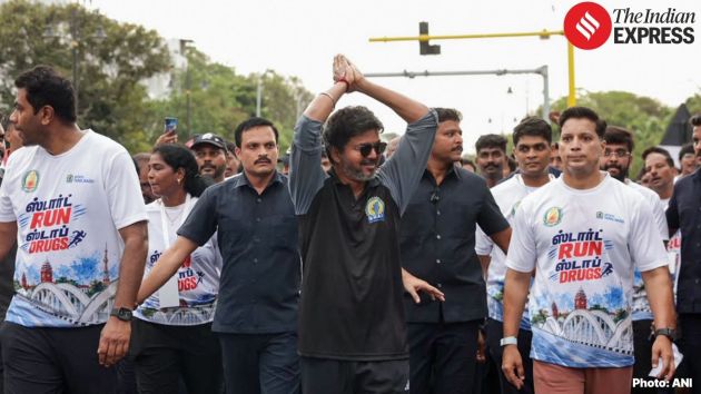 He actively ran a six km anti-drug marathon with thousands of participants
