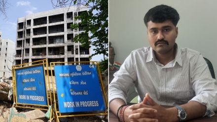 Rushabh Rupani (L), B.J. Medical College campus (R)