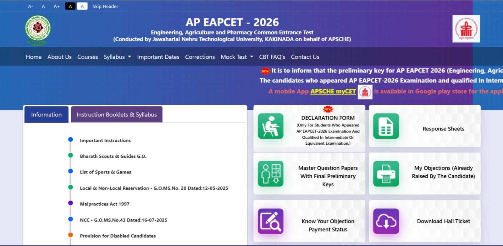 AP EAMCET Results 2026 Live Updates: EAPCET result likely June 30