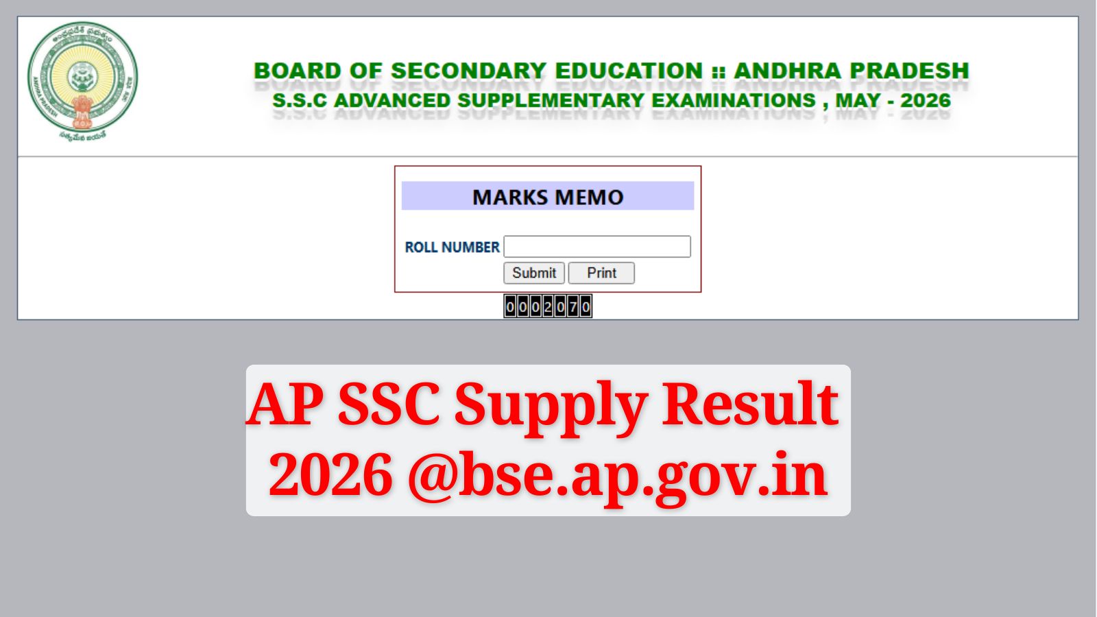 AP SSC 10th Supply Results Out at bse.ap.gov.in; 78,261 students pass