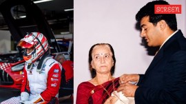 Ajith Kumar at the track, photographed by his racing team Thursday, days after the passing of his mother Mohini Mani