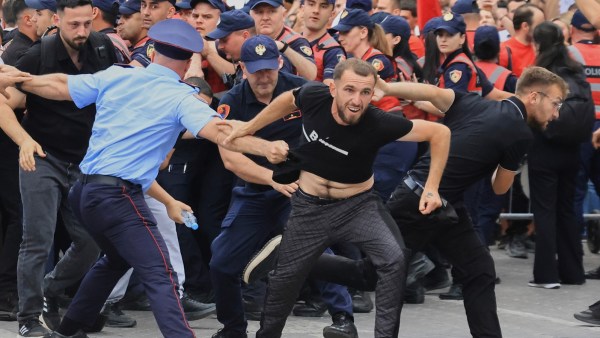 Albania Protest Kushner
