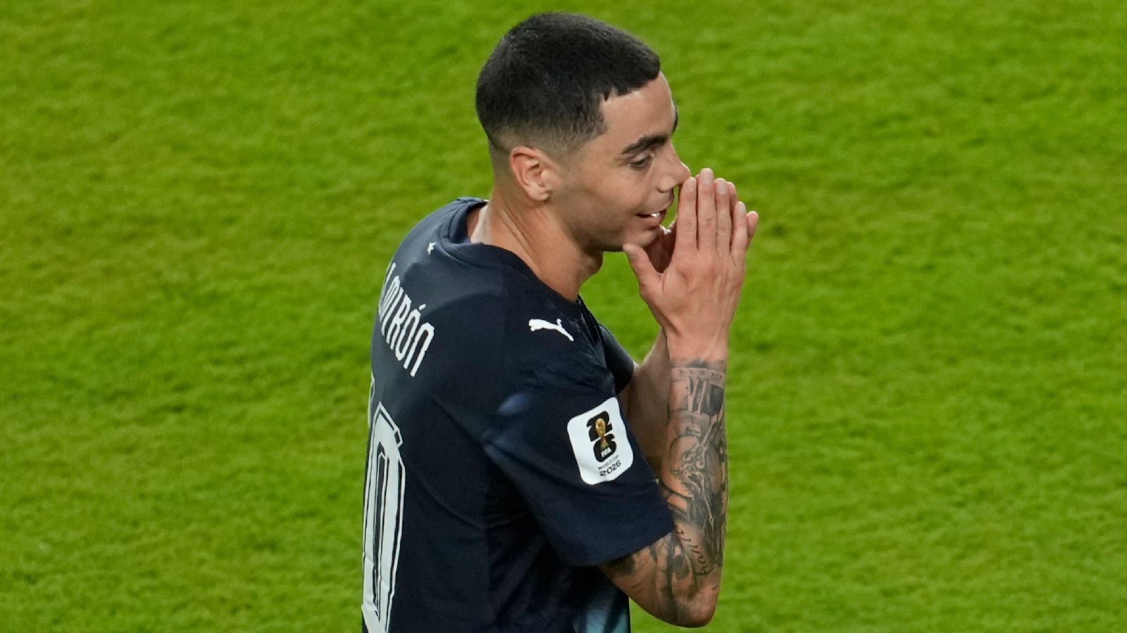 Almiron first player to be ejected for covering mouth while speaking to opponent
