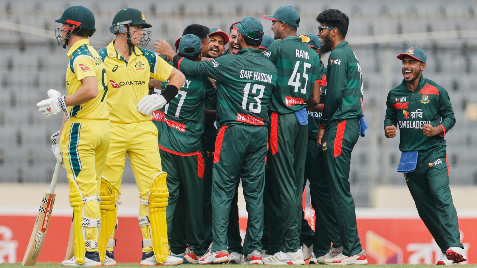 Bangladesh break jinx, beat Australia after 21 yea