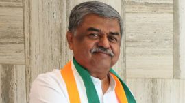 New Karnataka Pradesh Congress Committee (KPCC) president B K Hariprasad. (Credit: X/@HariprasadBK2)