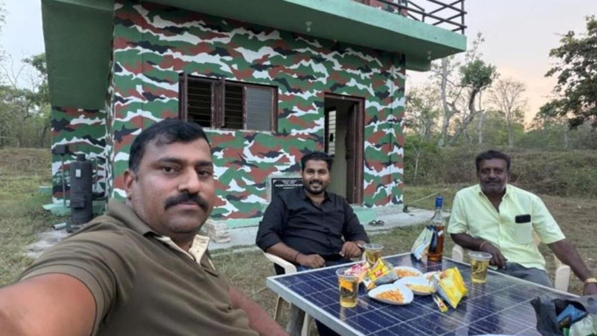 indianexpress.com - Express News Service - Karnataka forest officer suspended after criminal throws alcohol party in Bandipur tiger reserve