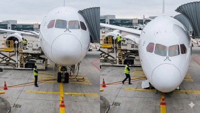 Video: Lufthansa Boeing 787’s dramatic nose gear collapse before takeoff, several injured